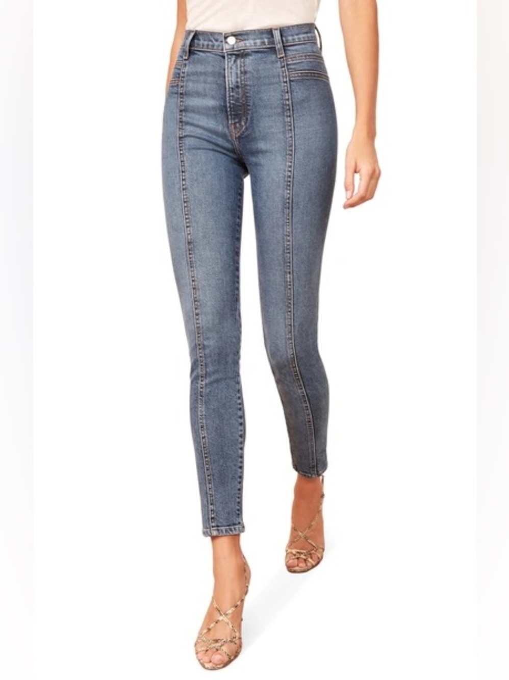 REFORMATION Suzie Skinny Jeans In Rhine